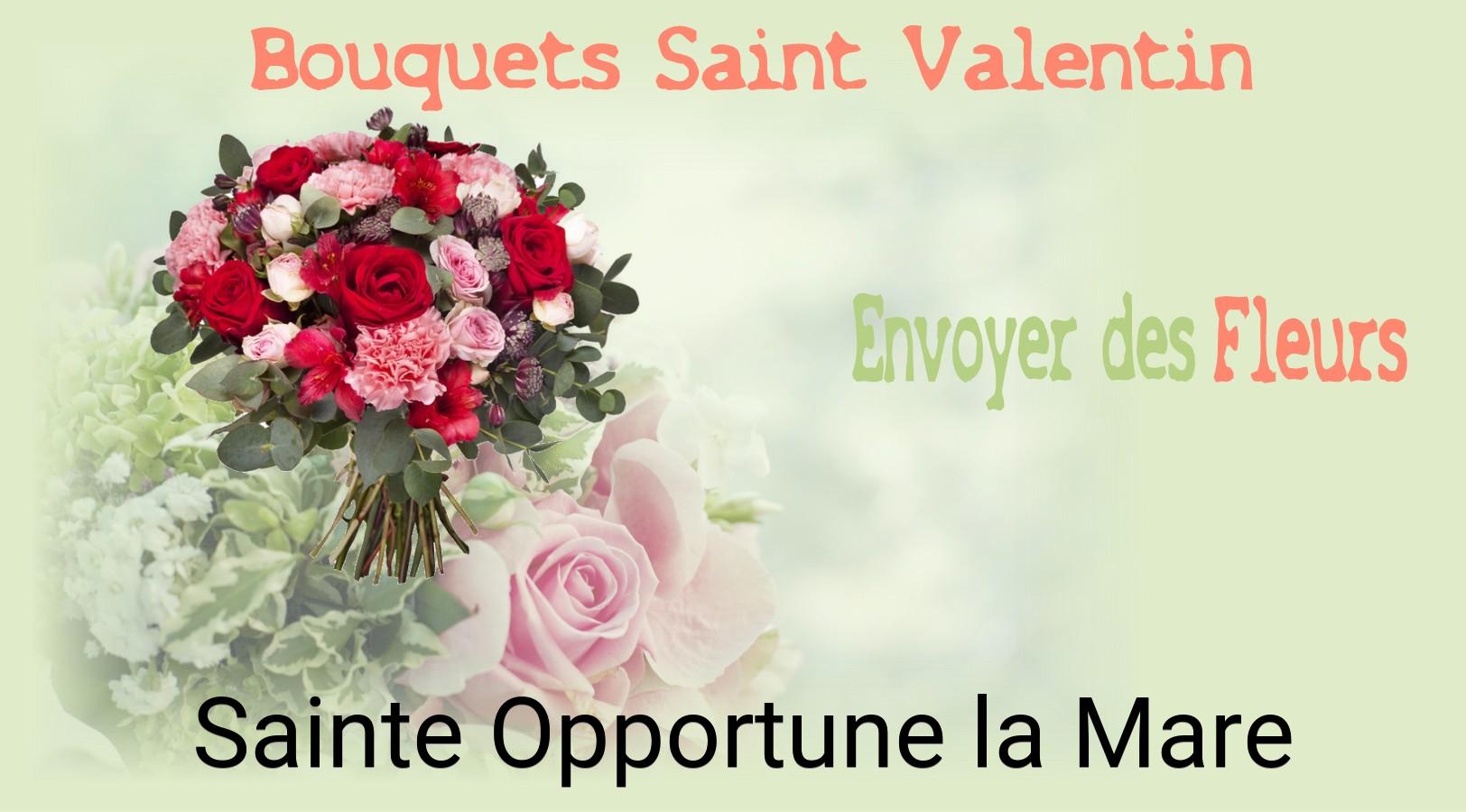 Roses de Saint-Valentin livrées à Sainte-Opportune-la-Mare